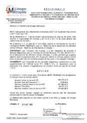 Décision n°2 concernant la préparation, la passation l'exécution et le règlement d'un avenant n°1 à l'opération de réfection de la couverture du bâtiment remise véhicules - dépôt bus du Clos Moreau à Limoges