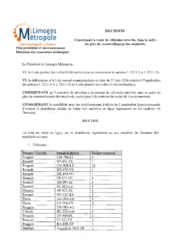 Décision concernant la vente de véhicules amortis, dans le cadre du plan de renouvellement des matériels