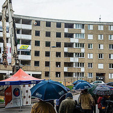 Image démolition grans S Val de L'Aurence Limoges 10 septembre 2025