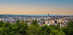 Photo en hauteur de la ville de Limoges.