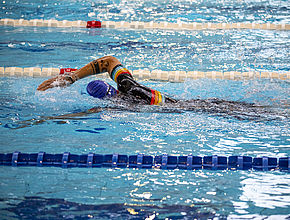 3e édition du Triathlon Limoges Métropole, natation - Agrandir l'image (fenêtre modale)