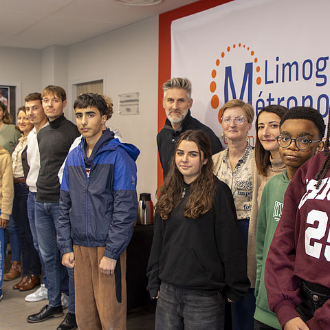 iùage actualité cloôtire accueil de stagiaires de 3e à Limoges métropole 2025 