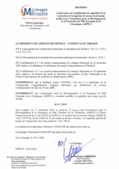 Décision concernant une modification de superficie de la convention d'occupation de locaux du domaine public avec l'Association pour le Développement et la Promotion du Pôle Européen de la Céramique (ADPEC)