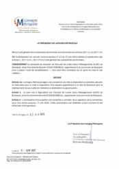 Décision portant sur la mise à disposition du domaine public de la commune de Boisseuil à Limoges Métropole pour l'installation d'outils de sensibilisation à la transition hydrique