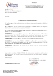 Décision concernant la déclaration sans suite d'un marché afférent à des prestations de formation professionnelle - lot N°9 CATEC intervenants et surveillants