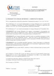 Décision concernant une convention d’occupation de locaux du domaine public avec la société NEOP