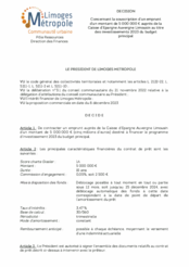 Décision concernant la souscription d'un emprunt d'un montant de 5 000 000 euros auprès de la Caisse d'Epargne Auvergne Limousin au titre des investissements 2023 du budget principal