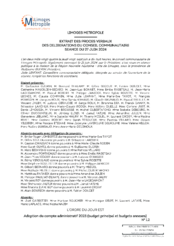 Adoption du compte administratif 2023 (budget principal et budgets annexes)