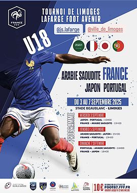 Affice Tournoi Lafarge Foot 2025 - Agrandir l'image (fenêtre modale)