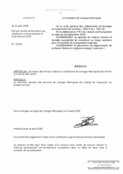 Arrêté portant sur la fermeture du vélodrome communautaire le lundi 18 aout 2025.