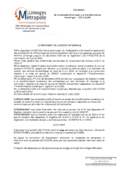 Décision de versement d’une aide à la transformation numérique - LES 3 OURS