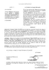 Arrêté portant délégations de fonction et de signature à Monsieur DOUCET et Monsieur Jean-Marie LAGEDAMONT pour la présidence de la Commission consultative des services publics locaux du mardi 20 juin 2023