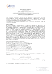 Budget annexe "transports urbains" - budget primitif 2026