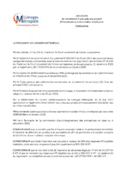 Décision de versement d'une aide aux projets d'investissement immobilier d'industrie SORGAFRA