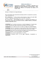 Décision n°1 concernant la préparation, la passation, l'exécution et le règlement d'un marché subséquent à l'Accord-Cadre n ° 2022-F0330001-00, afférent à la fourniture de rosaces en fil d'acier recuit