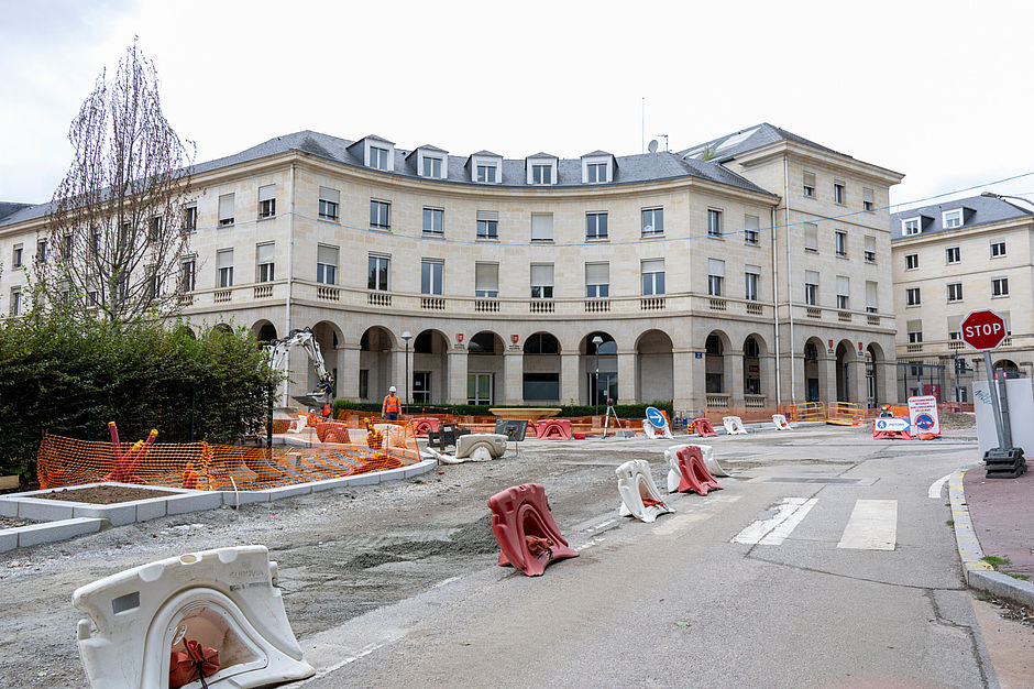 image boulevard de la Corderie a Limoges pendant les travaux 2025 - Agrandir l'image (fenêtre modale)