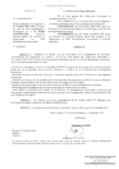 Arrêté portant délégation de signature à M. Frédéric BRIATTE, Directeur au sein du Pôle développement économique