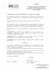 Décision concernant un avenant n°2 de modification de superficie par rapport à une convention d'occupation de locaux du domaine public avec la société SANODEV