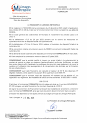 Décision de versement d'une aide à la cybersécurité FORMACOM