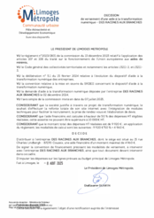 Décision de versement d'une aide à la transformation numérique à DES RACINES AUX BRANCHES