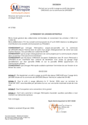 Décision portant sur un prêt à usage au profit des époux CHICAUD, sur la commune de LIMOGES