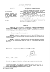 Arrêté portant délégation de fonctions et de signature à M. PELTIER Cédric, Conseiller communautaire délégué