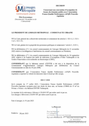 Décision concernant une convention d'occupation de locaux du domaine public avec l'Association France Qualité Performance (AFQP) Nouvelle­Aquitaine