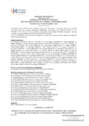 Adoption de la convention de partenariat avec l'observatoire de l'immobilier de la Chambre de commerce et d'industrie de la Haute-Vienne (CCI)