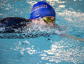 3e édition du Triathlon Limoges Métropole, natation - Agrandir l'image (fenêtre modale)