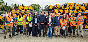 Visite de chantier réseau de chaleur limoges métropole octobre 2025 
