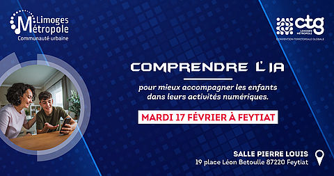 Visuel Conférence Comprendre l'IA à Feytitat le 17 février 2026 