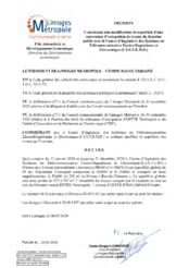 Décision concernant une modification de superficie d'une convention d'occupation de locaux du domaine public avec le Centre d'ingénierie des Systèmes en Télécommunication ElectroMagnétisme et Electronique (C.I.S. T .E.M.E)