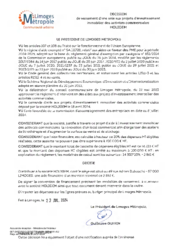 Décision de versement d'une aide aux projets d'investissement immobilier des activités commerciales - HOLIGEM