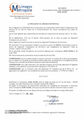 Décision de versement d'une aide Champions du territoire à l'entreprise 3EME DEGRE