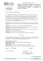 Décision n°1 concernant la préparation, la passation, l'exécution et le règlement d'un marché subséquent n °19 relatif à l'«acquisition de matériels informatiques»