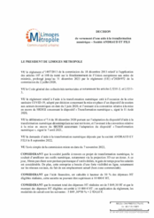 Décision de versement d'une aide à la transformation numérique avec la Société ANDRAUD ET FILS