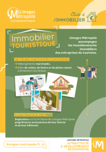 Aide à l'immobilier - activités touristiques Limoges Métropole 2025 