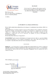 Décision concernant l'introduction d'un recours par la Communauté Urbaine Limoges Métropole suite aux désordres relevés au Centre aquatique l'Aquapolis
