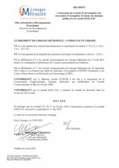 Décision concernant un avenant de prorogation à la convention d'occupation de locaux du domaine public avec la société EGIS EAU