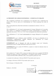 Décision concernant une convention d'occupation de locaux du domaine public avec la société OCTONUM