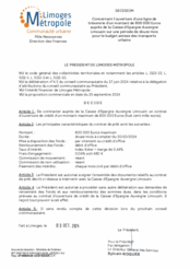 Décision concernant l'ouverture d'une ligne de trésorerie d'un montant de 800 000 € auprès de la Caisse d' Epargne Auvergne Limousin sur une période de douze mois pour le budget annexe des transports urbains