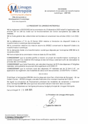 Décision de versement d'une aide à la transformation numérique - EBP SN