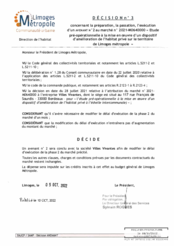 Décision n°3 concernant la préparation, la passation, l'exécution d'un avenant n°2 au marché n°2021-M0640000 «Etude pré-opérationnelle à la mise en oeuvre d'un dispositif d'amélioration de l'habitat privé sur le territoire de LM
