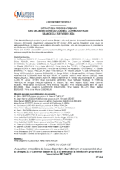 Acquisition immobilière de locaux dépendant d'un bâtiment en copropriété situé à Limoges, 31 à 41 avenue Baudin et 61 à 63 avenue de la Révolution, propriété de l'association RELIANCE