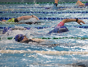 3e édition du Triathlon Limoges Métropole, natation - Agrandir l'image (fenêtre modale)