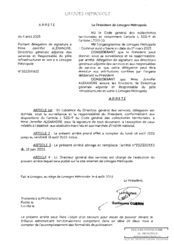Arrêté portant délégation de signature à Mme Jennifer ALEXANDRE, Directrice générale adjointe des services et Responsable du pôle infrastructures et voirie à Limoges Métropole