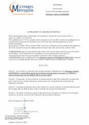 Décision concernant l’octroi d’un mandat spécial à Monsieur Gaston CHASSAIN