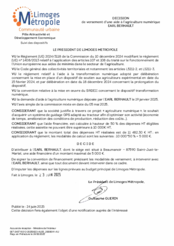Décision de versement d'une aide à l'agriculture numérique - EARL BERHAULT
