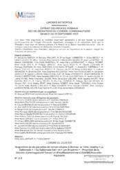 Acquisition de dix parcelles de terrain situées à Bonnac-la-Côte, lieudits « La Sablonade », « La Sablonade Est » et « Les Bruyères » - Propriété de la Société d'aménagement foncier et d'établissement rural (SAFER) Nouvelle-Aquitaine