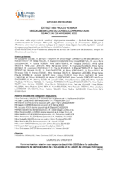 Communication relative aux rapports d'activités 2022 dans le cadre des concessions de service public de L'Aquapolis et du Zénith de Limoges Métropole